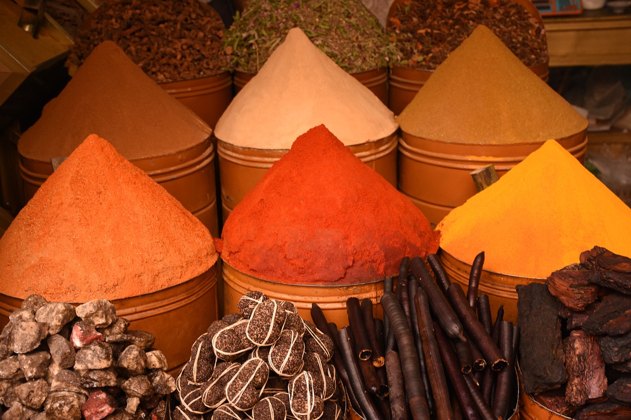 spice cone, morocco, market Top destinations: Cities such as Marrakesh, Fez, Casablanca, and Tangier are frequently researched for their historical sites, vibrant markets, and unique architecture. Cultural experiences: Travelers seek information on traditional Moroccan cuisine, festivals, and local customs to enrich their visit. Travel logistics: Queries about visa requirements, best times to visit, transportation options, and accommodation are common among prospective visitors. Adventure activities: Many search for opportunities like Sahara Desert excursions, trekking in the Atlas Mountains, and coastal experiences in cities like Essaouira. Safety and travel advisories: Travelers often look for the latest information on safety, health precautions, and travel advisories to ensure a secure trip.