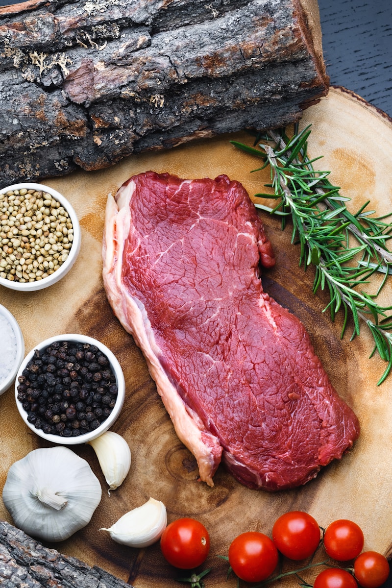 raw meat on white ceramic bowl Beef Chicken Pork Steak Bacon Ground beef Chicken breast Pork chops Beef stew Chicken wings BBQ ribs Grilled chicken Pulled pork Beef brisket Chicken thighs Pork tenderloin Beef burgers Chicken nuggets Pork belly Meatloaf
